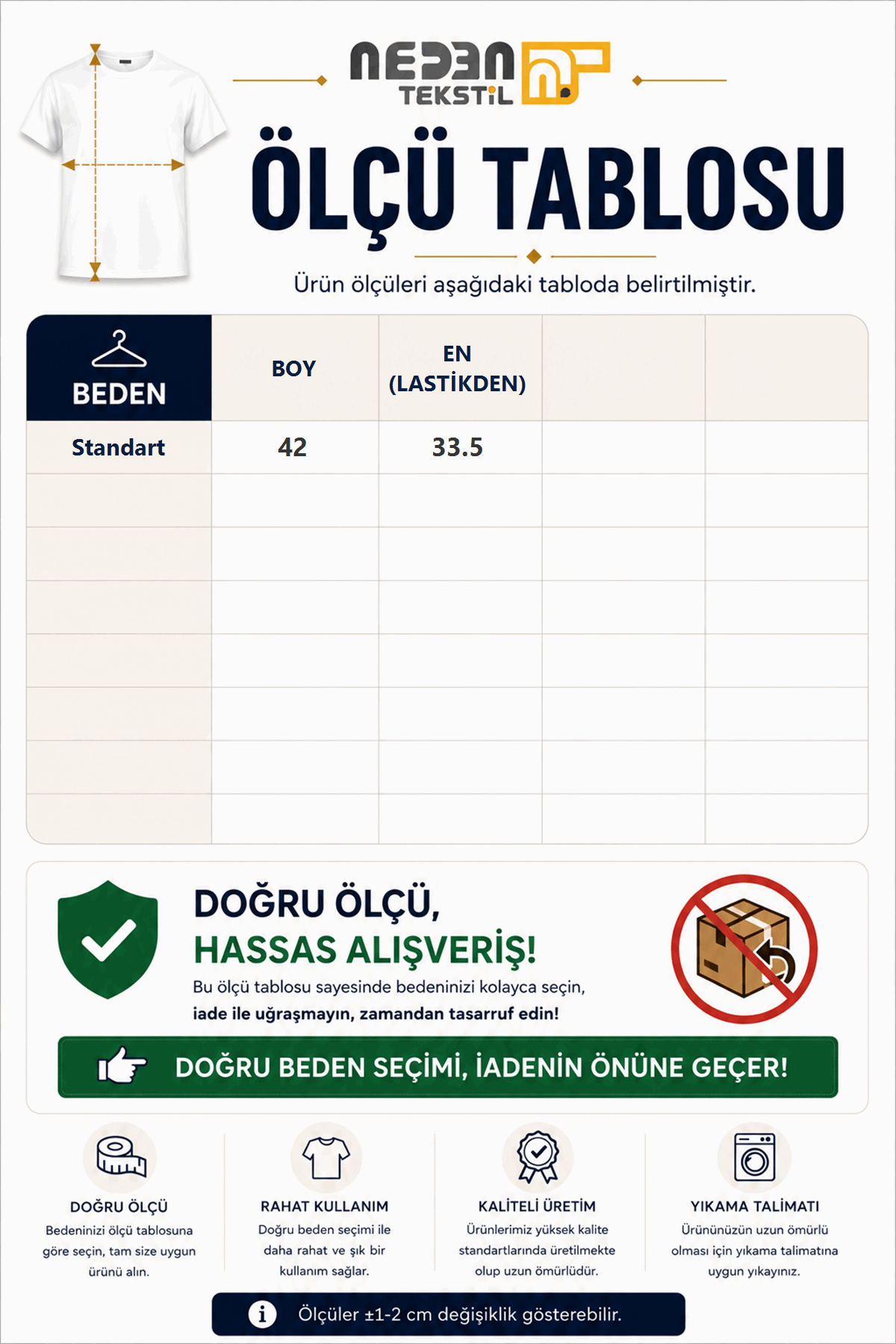 Ölçü tablosu